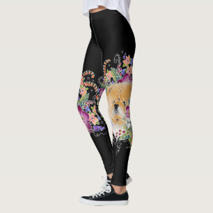 Leggings GARDEN DANCE CHOW - L'art est JAMBE HAUTE leggin