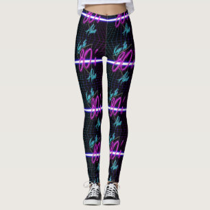 Leggings Gardez Les Couleurs Néon Vivantes Des Années 80