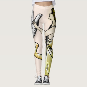 Leggings Gardien pacifique avec colombe
