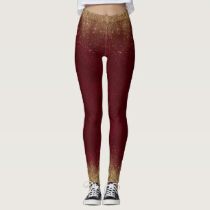 Leggings Garnet et Gold Elegant