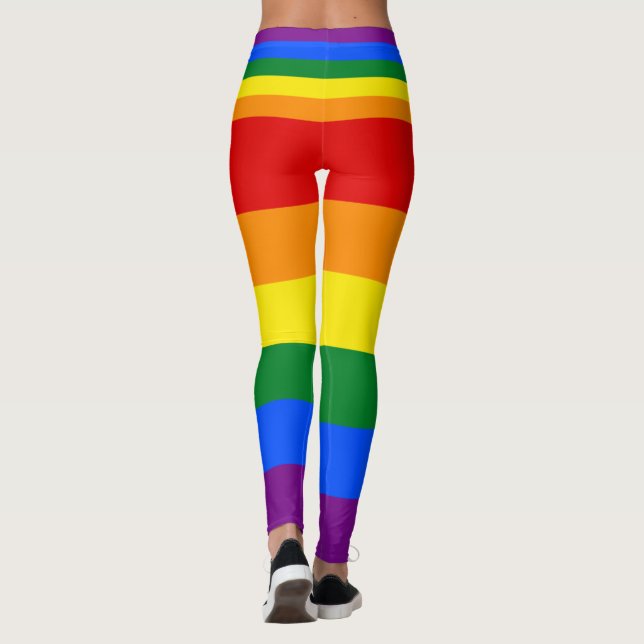 Leggings Gay pride de lesbienne du drapeau LGBT (Dos)