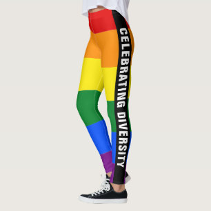 Leggings Gay pride LGBTQ unique coloré avec drapeau arc en 