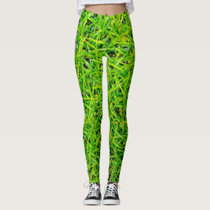 Leggings Gazon vibrant d'un vert émeraude 