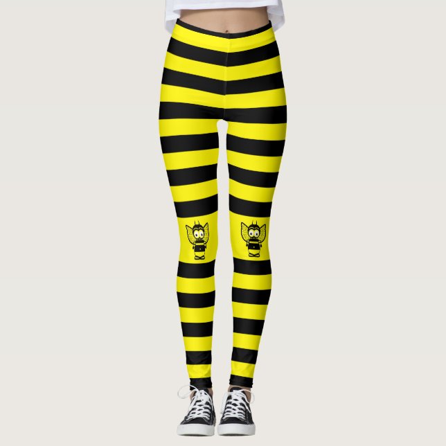 Leggings Genoux des abeilles (Devant)