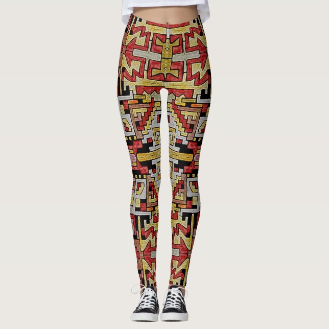 Leggings Géométhorique Tribal/Motif ethnique (Devant)