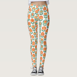 Leggings Geometric Rose Love
