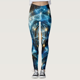 Leggings Géométrie cosmique mandala étoile univers abstrait