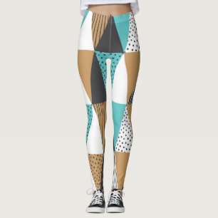 Leggings Géométrie vintage : illustration Abstraite.