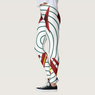 Leggings géométriques Abstraits - Vêtements actifs