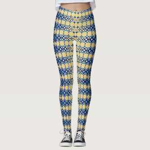 Leggings géométriques multicolores