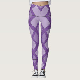 Leggings - gepolstertes Gittermuster in drei Schat