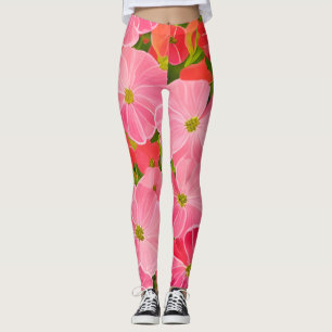 Leggings Géranium - la fleur guérit le champ aurique