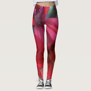 Leggings Géranium rouge
