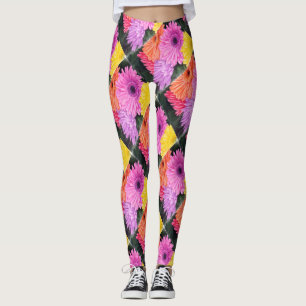 LEGGINGS GERBERS LUMINEUX LÉGUMES FLORAUX