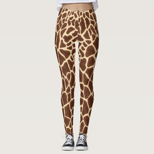 Leggings Girafe marques pression (Devant)