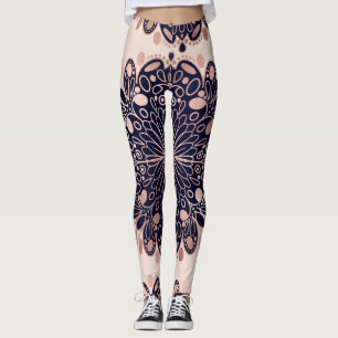 Leggings Girly Boho Rose Gold Blush