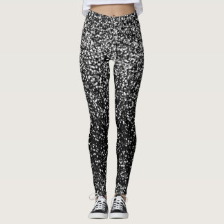 Leggings Glam Argent Disco