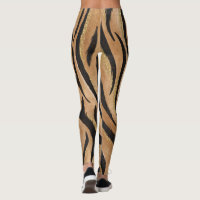 Glam Tiger Imprimer Chat sauvage Animal Motif Faux