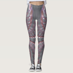 Leggings ~glänzend pastellfarben weiß ~ Original