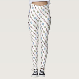 Leggings - Glasperlen und Kupferketten
