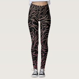 Leggings Glitzer rosa