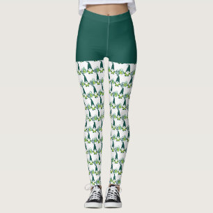 Leggings Gnome de la Saint-Patrick avec chope de bière