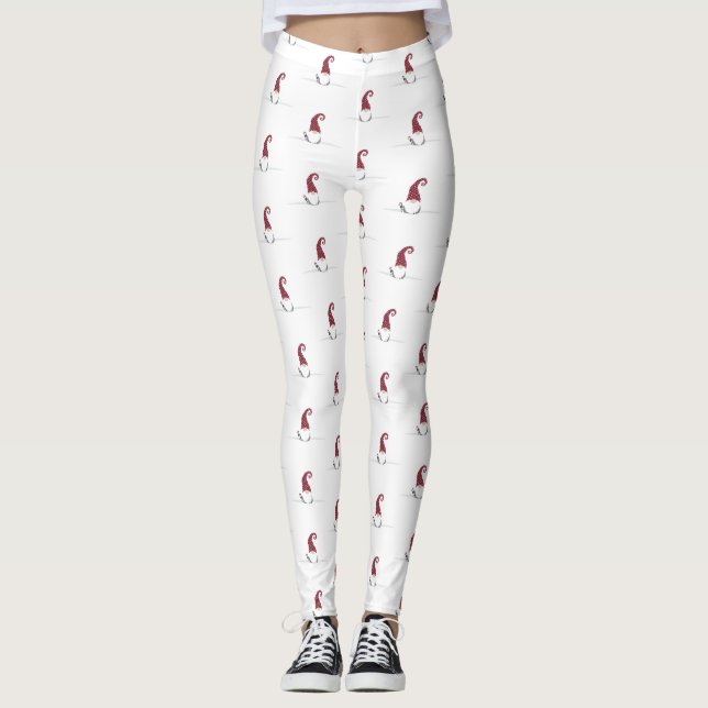 Leggings Gnome for the Holidays Design scandinave (Devant)
