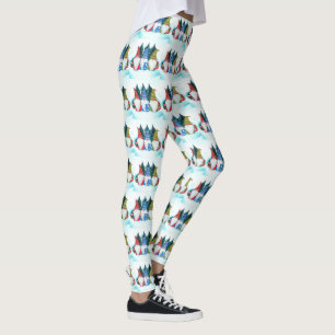 Leggings Gnome Père Noël