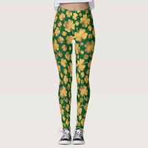 Gold Foil Shamrocks Lucky Clovers St. Paddy's Day