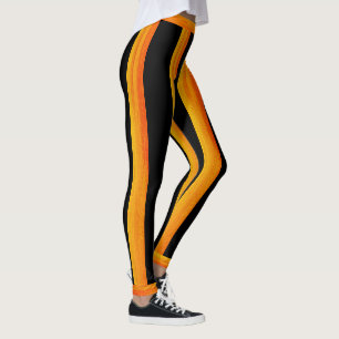 Leggings Gold Grunge Rustic Abstrait Stripes on (Votre Col.