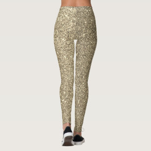 Leggings Gold Parties scintillant Ombre Sparkly Moderne