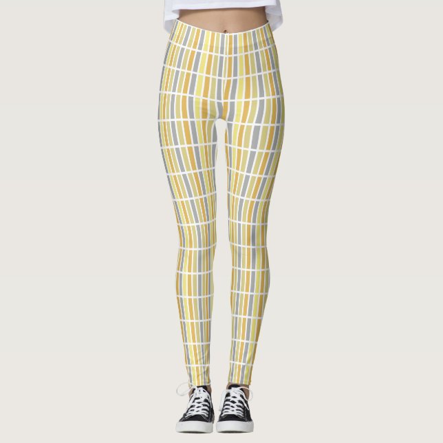 Leggings Gold Silver Bronze Metal Hues (Devant)