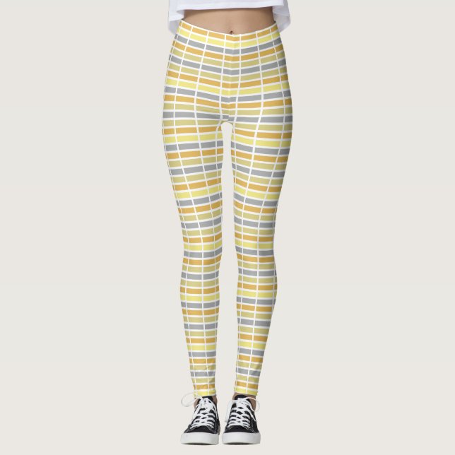 Leggings Gold Silver Bronze Metal Hues (Devant)
