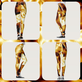 Leggings Golden Glam Bronze Moderne Chic