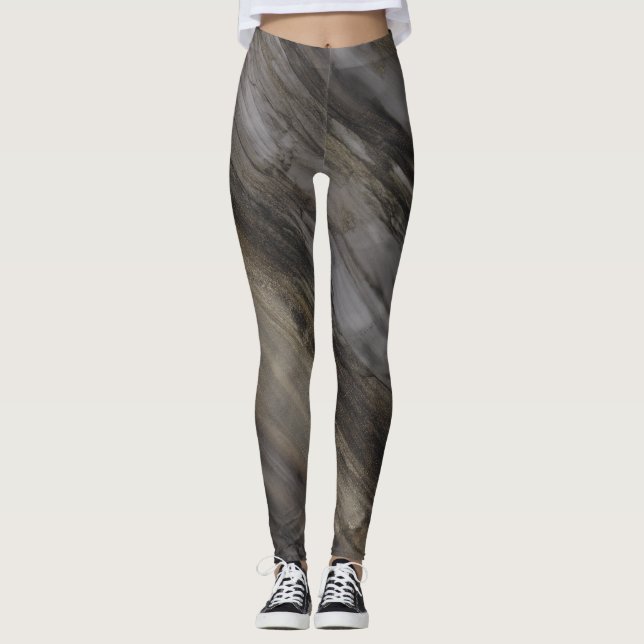 Leggings Golfs et noirs (Devant)