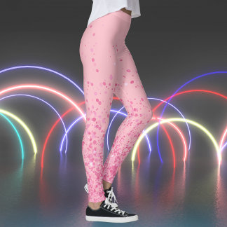 Leggings gomme à bulles rétro avec rougeurs Imprimer