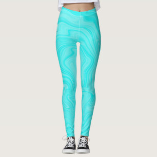 Leggings Gouttes d'eau bleues Fête d'anniversaire de piscin