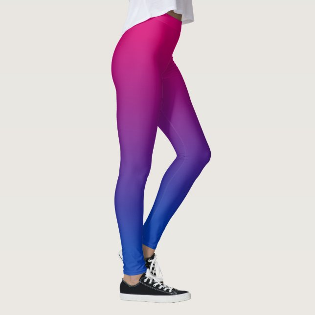Leggings Gradient bisexuel de drapeau (Droite)
