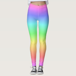 Leggings Gradient en pastel d'arc-en-ciel