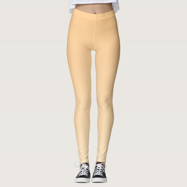 Leggings Gradient jaune clair et orange (Devant)
