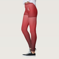 Gradient rouge vif, Faux Shorts, Monogramme person