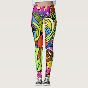 Leggings Graffiti Art : Hip-Hop Style Arrière - plan