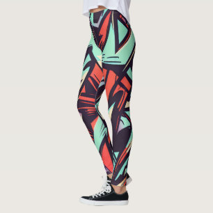 Leggings Graffiti moderne