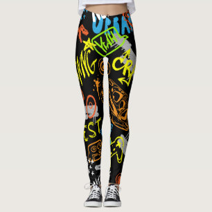 Leggings Graffiti pour garçons : Coolness dessinée à la mai