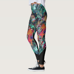 Leggings Graffiti Wall et Spray Paint Splatter