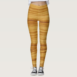 Leggings Grain de bois clair
