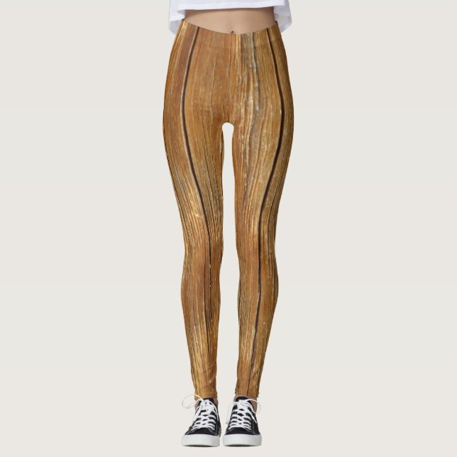 Leggings Grain en bois (Devant)