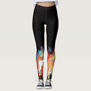 Leggings Grand Danois abstrait