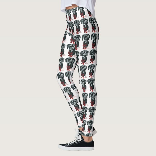 Leggings Grand Danois (Noir) Noël (Gauche)