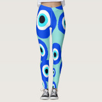 Grand Mal Oeil Lucky Charm Bleu Blanc Motif